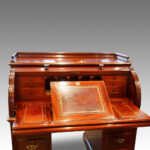 Victorian mahogany cylinder desk Now Sold - Image 5