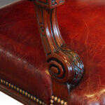 Victorian mahogany desk chair - Image 8