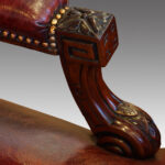 Victorian mahogany desk chair - Image 9