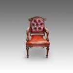 Victorian mahogany desk chair - Image 10