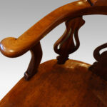 Victorian mahogany desk chair - Image 8