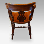Victorian mahogany desk chair - Image 6
