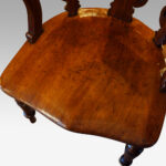 Victorian mahogany desk chair - Image 5