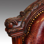 Victorian mahogany desk chair - Image 4