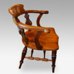 Victorian mahogany desk chair - Image 3
