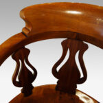 Victorian mahogany desk chair - Image 2