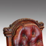 Victorian mahogany desk chair - Image 3