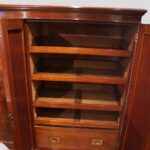 Victorian mahogany dwarf wardrobe - Image 3