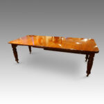 Victorian mahogany extending dining table 1880's - Image 3