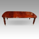 Victorian mahogany extending dining table