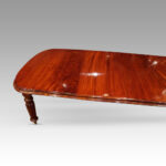 Victorian mahogany extending dining table - Image 7