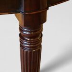 Victorian Mahogany Extending Dining Table with Two Leaves and Fluted Legs - Image 3