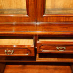 Victorian mahogany chiffonier bookcase with glazed top Now Sold - Image 4