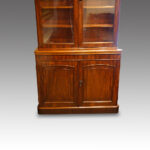 Victorian mahogany library bookcase - Image 7