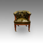 Victorian mahogany library chair
