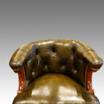 Victorian mahogany library chair - Image 2