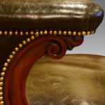 Victorian mahogany library chair - Image 5