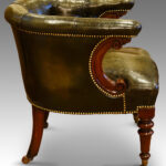 Victorian mahogany library chair - Image 3