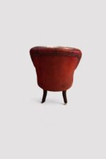 Victorian mahogany library reading chair - Image 4
