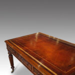 Victorian mahogany library table - Image 6