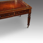 Victorian mahogany library table - Image 5