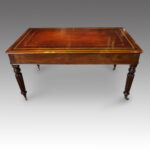 Victorian mahogany library table - Image 4