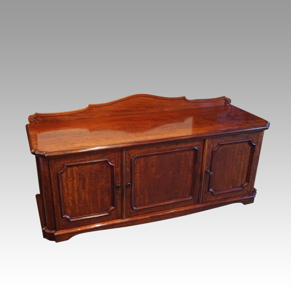 Victorian-mahogany-low-cupboard-for-TV.jpg Victorian mahogany low cupboard - Image 1