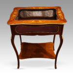 Victorian marquetry bijouterie cabinet