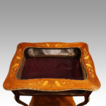 Victorian marquetry bijouterie cabinet - Image 2