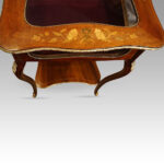 Victorian marquetry bijouterie cabinet - Image 3