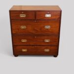 Victorian mahogany military chest