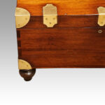 Victorian mahogany military chest - Image 4