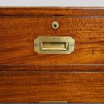 Victorian mahogany military chest - Image 10
