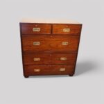 Victorian mahogany military chest - Image 7
