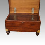Victorian mahogany military chest - Image 8