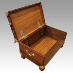 Victorian mahogany military chest - Image 9