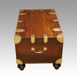 Victorian mahogany military chest - Image 11