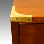 Victorian mahogany military chest - Image 7