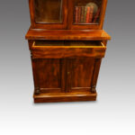 Victorian mahogany narrow bookcase - Image 4