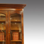 Victorian mahogany narrow bookcase - Image 5