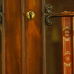 Victorian mahogany narrow bookcase - Image 6