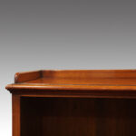 Victorian mahogany open bookcase - Image 4