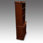 Victorian mahogany open bookcase - Image 6