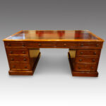 Victorian mahogany partners desk - Image 10