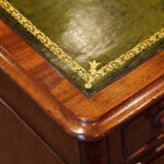 Victorian mahogany pedestal desk - Image 8