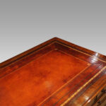 Victorian mahogany pedestal desk 150cms - Image 3