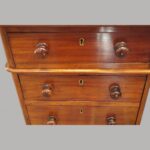 Victorian mahogany pedestal desk 153cms - Image 11