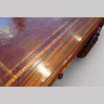 Victorian mahogany pedestal desk 153cms - Image 3