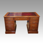 Victorian mahogany pedestal desk