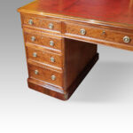 Victorian mahogany pedestal desk - Image 11